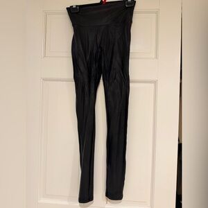 SPANX Shiny Black Leggings